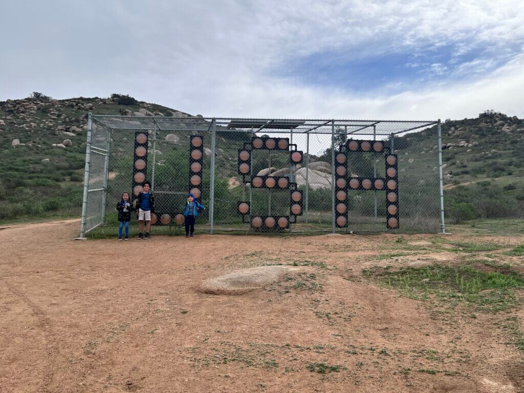 Kids with USA sign