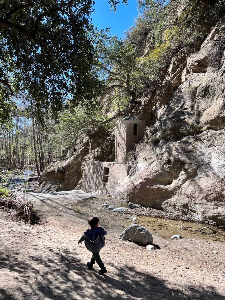 Boy hiking