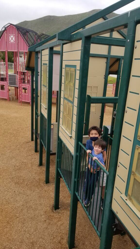 Boys in playground