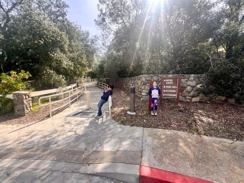 Kids at entrance