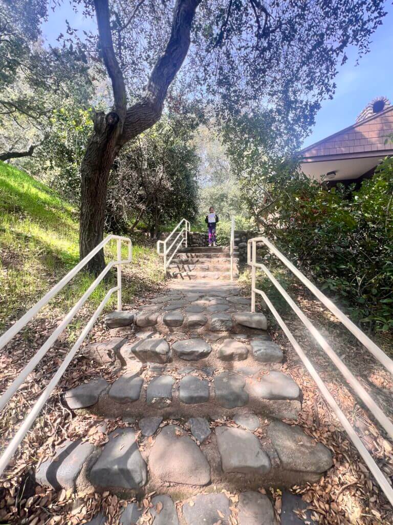 Girl on stairs