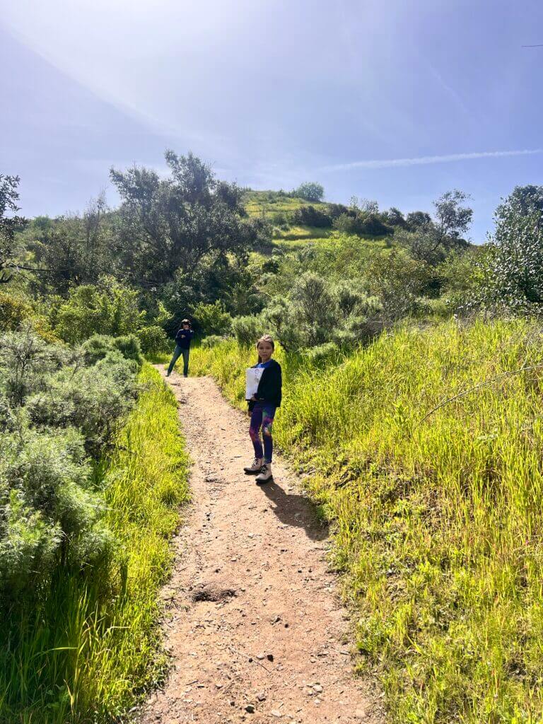 Kids on trail