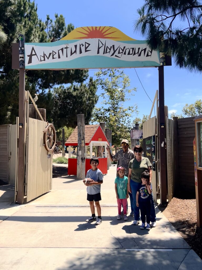 family at Adventure Playground